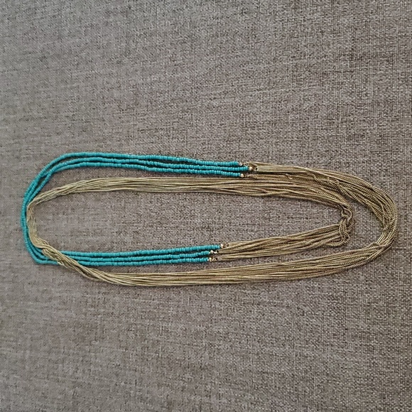 Triple Bead + Chain Necklace - Picture 5 of 8